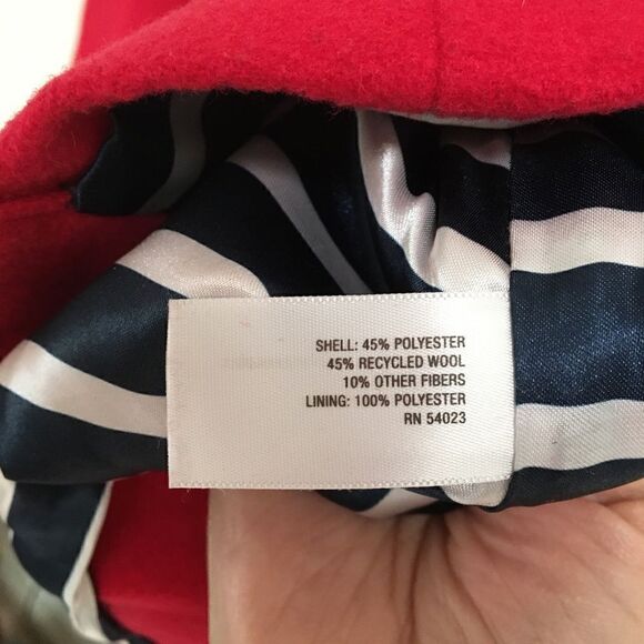 Old Navy wool blend hidden button up coat S - Picture 7 of 8